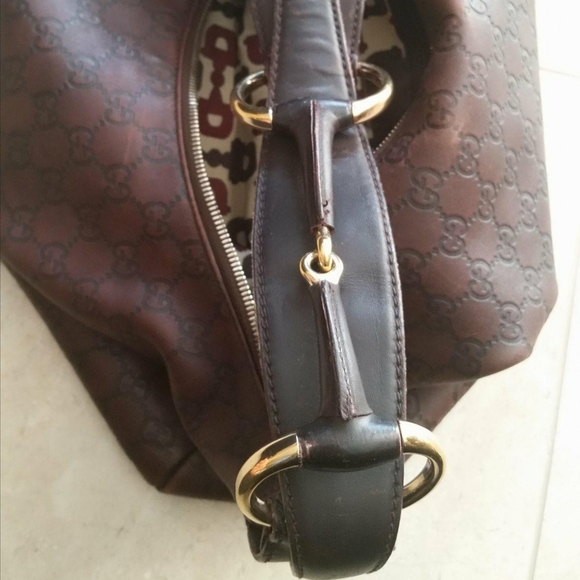 AUTHENTIC GUCCI GUCCISSIMA LEATHER HORSEBIT TOTE - Picture 6 of 11